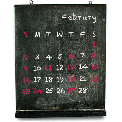 2月の営業予定