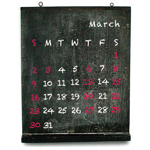 3月の営業予定