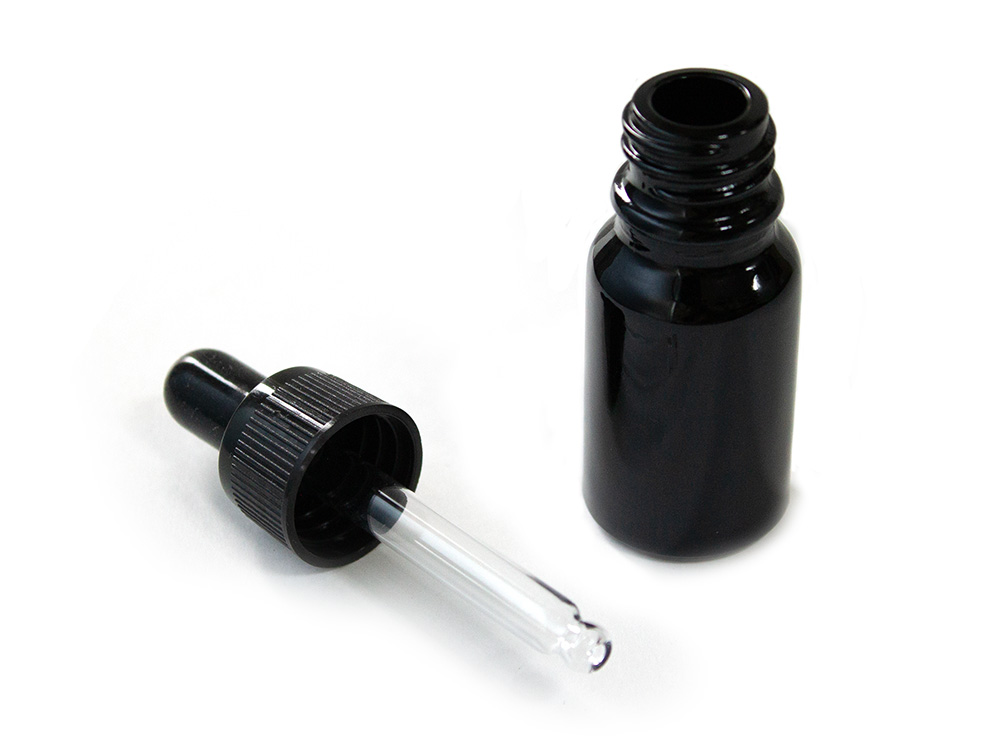 スポイト付きガラス遮光瓶 10ml