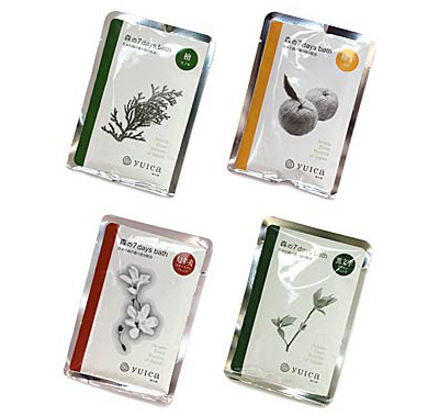 yuica　ゆいか　入浴剤　森の7days bath（日本産森のアロマの入浴剤）