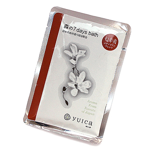 yuica 森の7days bath(日本産森のアロマの入浴剤)/ニオイコブシブレンド