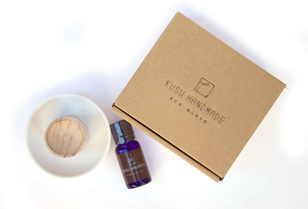 KUSU HANDMADE　くすのきアロマディッシュギフトセット