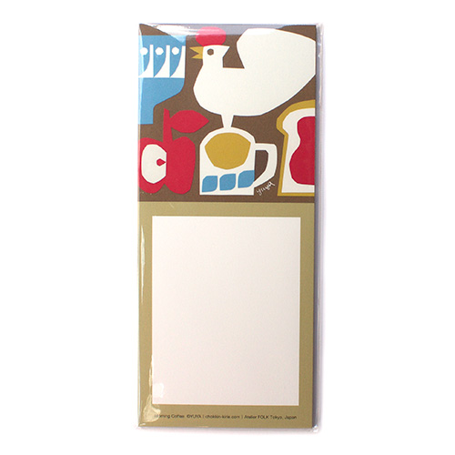 Atelier FORK YUYA LETTER PAPER 一筆箋 朝のコーヒー(細長タイプ)