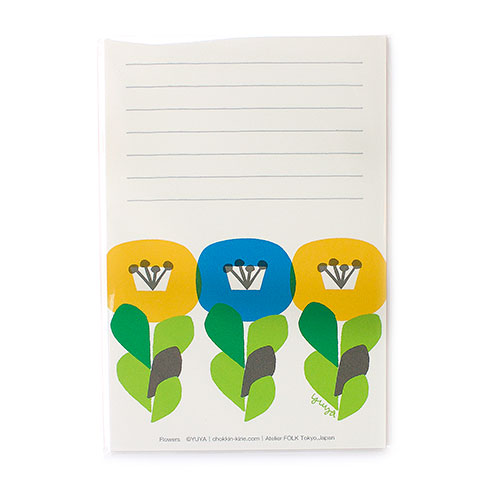 Atelier FORK YUYA LETTER PAPER 一筆箋 フラワー