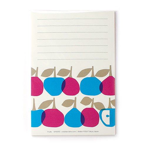 Atelier FORK YUYA LETTER PAPER 一筆箋 フルーツ